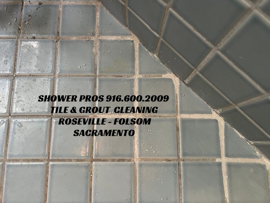 grout over grout at shower floor