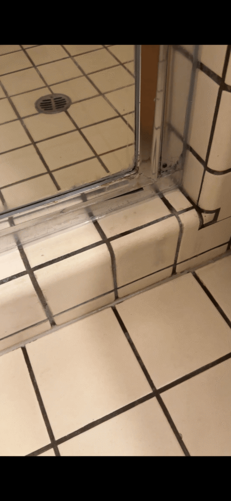 100% clear silicone applied to entire glass enclosure resulting with waterproof protection